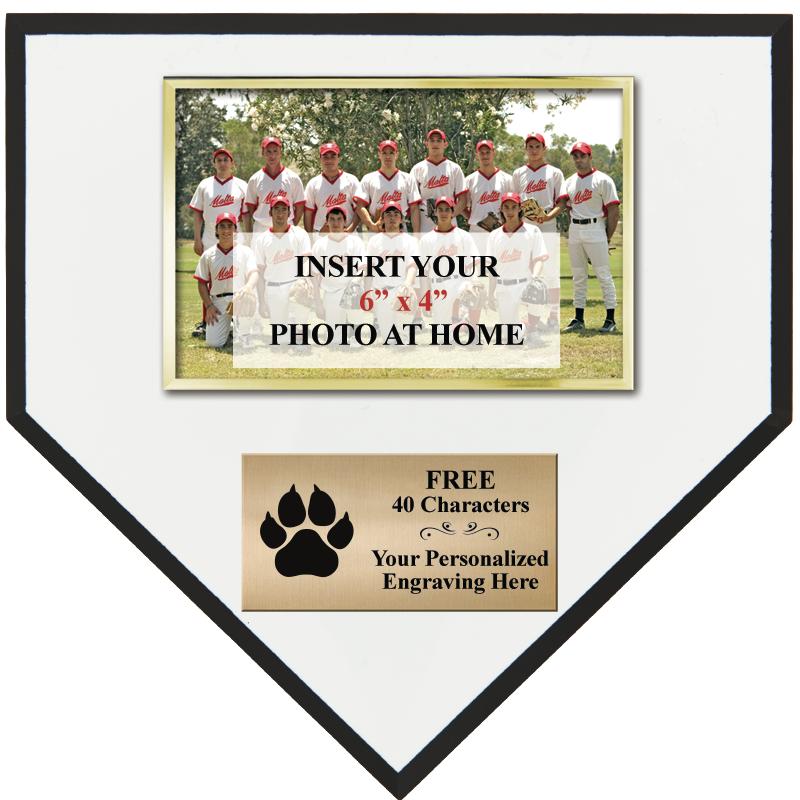 10 X 10 HOMEPLATE PHOTO PLAQUE