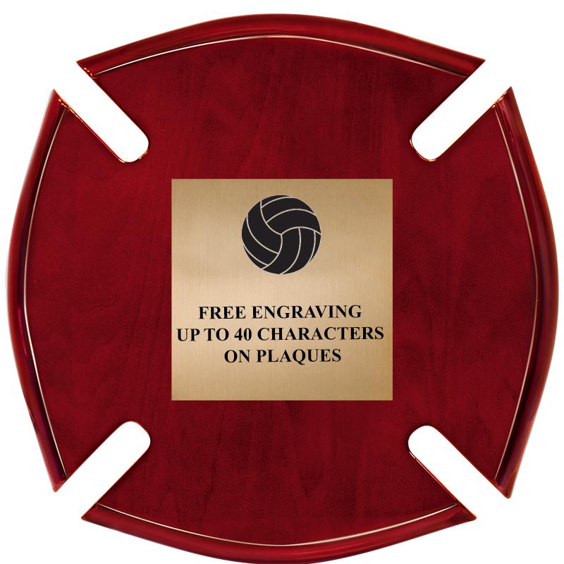 10"X10"ROSEWOOD MALTESE PLAQUE