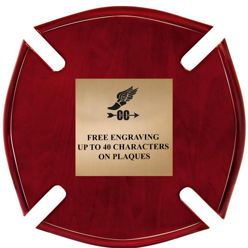 10"X10"ROSEWOOD MALTESE PLAQUE