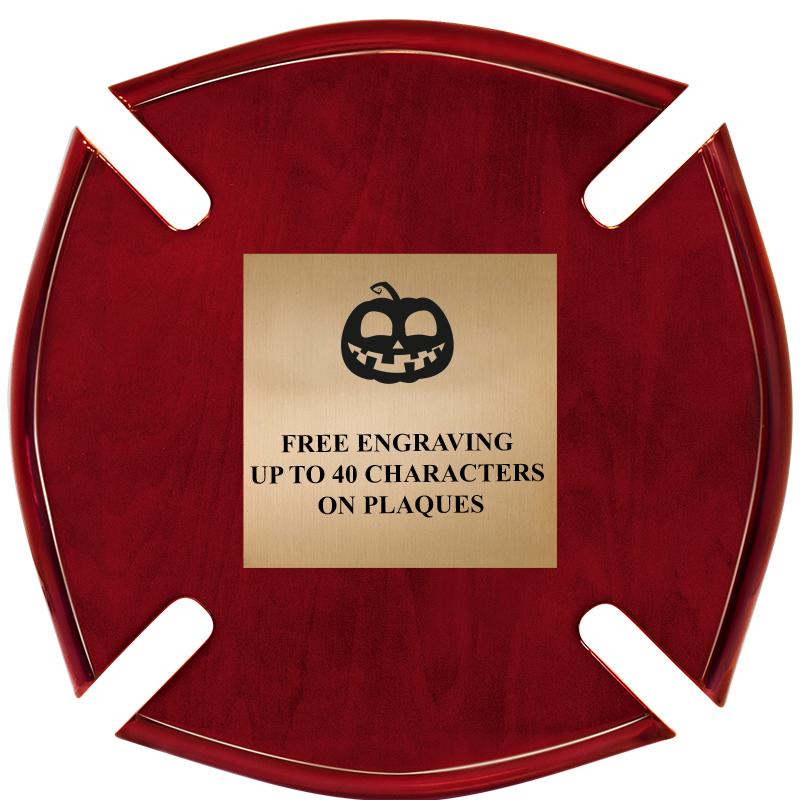 10"X10"ROSEWOOD MALTESE PLAQUE