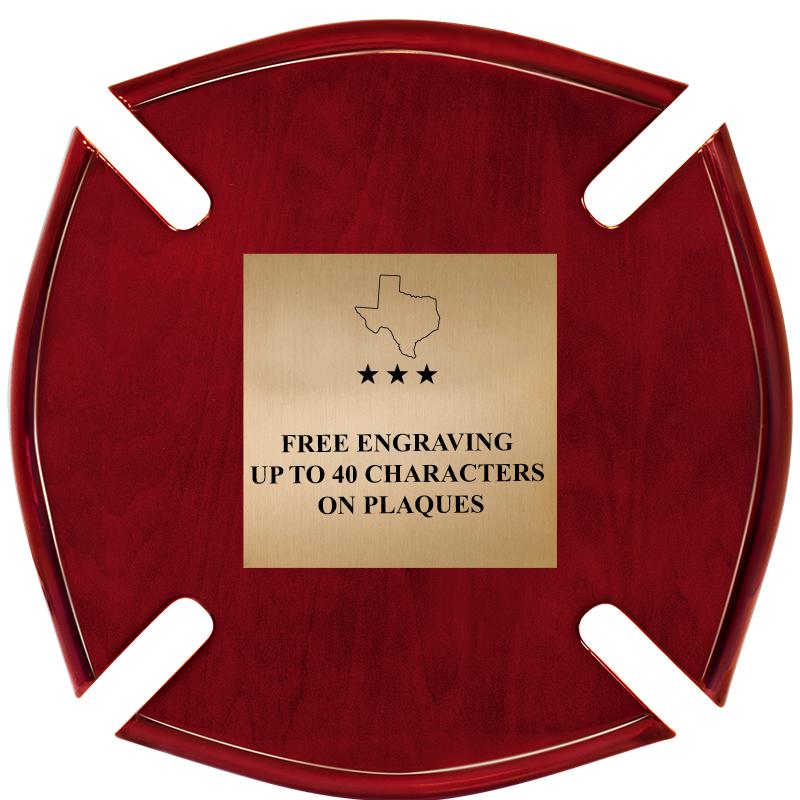 10"X10"ROSEWOOD MALTESE PLAQUE