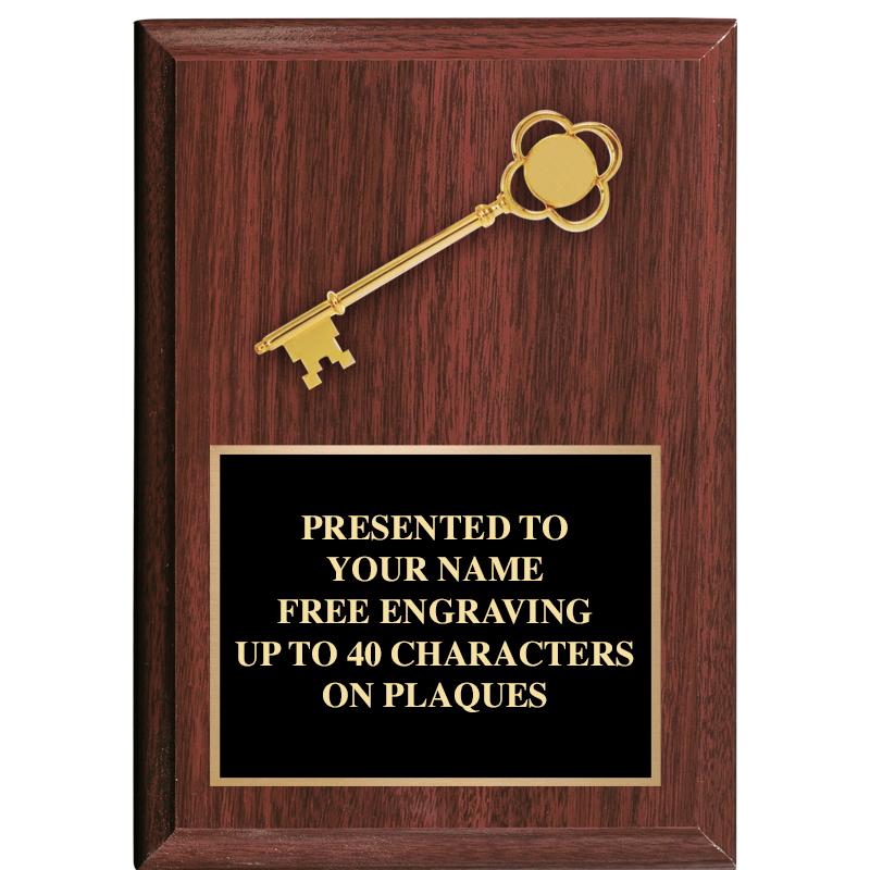 8x10 METAL MOUNT WOOD PLAQUE