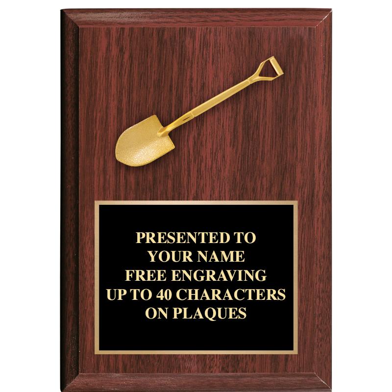 8x10 METAL MOUNT WOOD PLAQUE