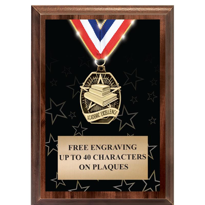 5X7 SHOWSTOPPER MEDAL PLAQUE