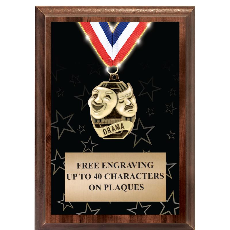 5X7 SHOWSTOPPER MEDAL PLAQUE