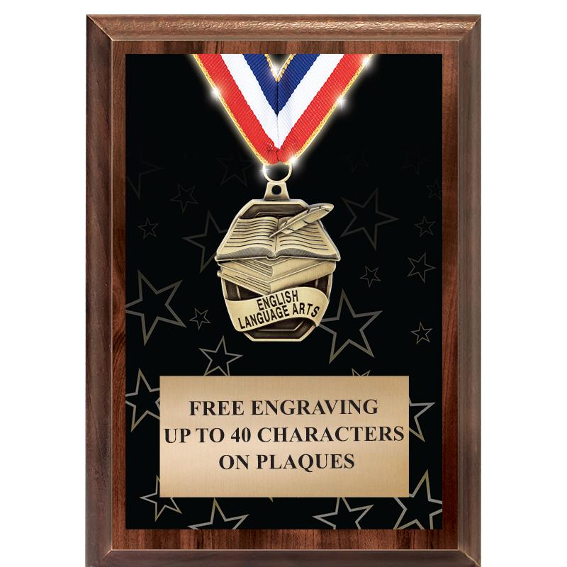 5X7 SHOWSTOPPER MEDAL PLAQUE