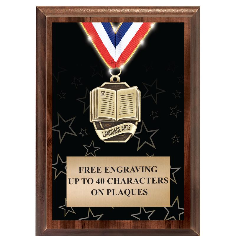 5X7 SHOWSTOPPER MEDAL PLAQUE