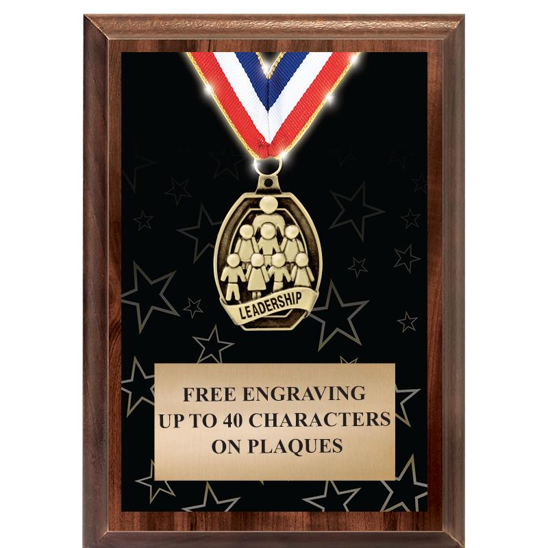 5X7 SHOWSTOPPER MEDAL PLAQUE