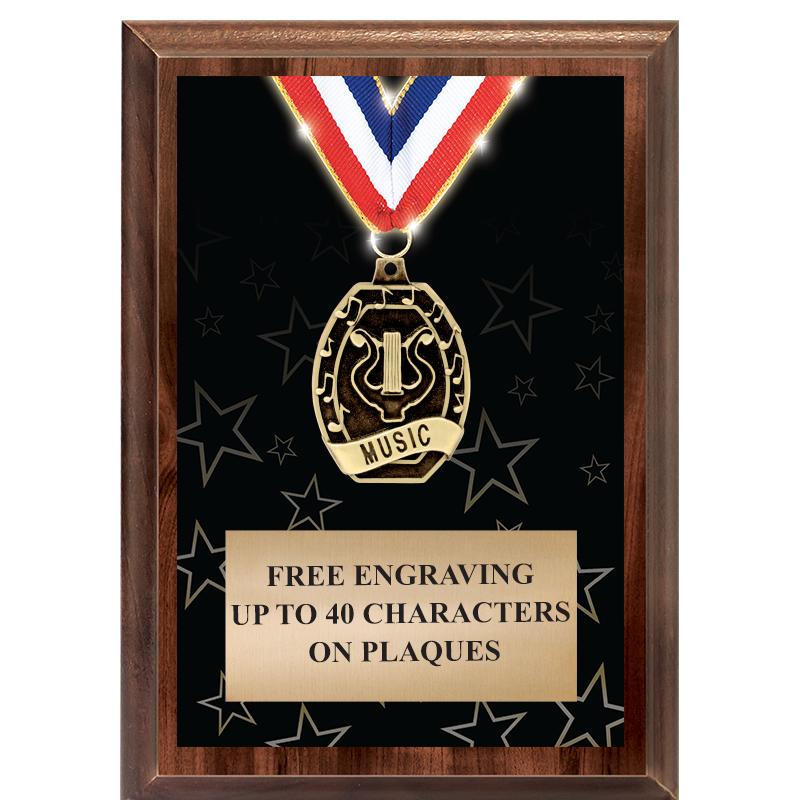 5X7 SHOWSTOPPER MEDAL PLAQUE