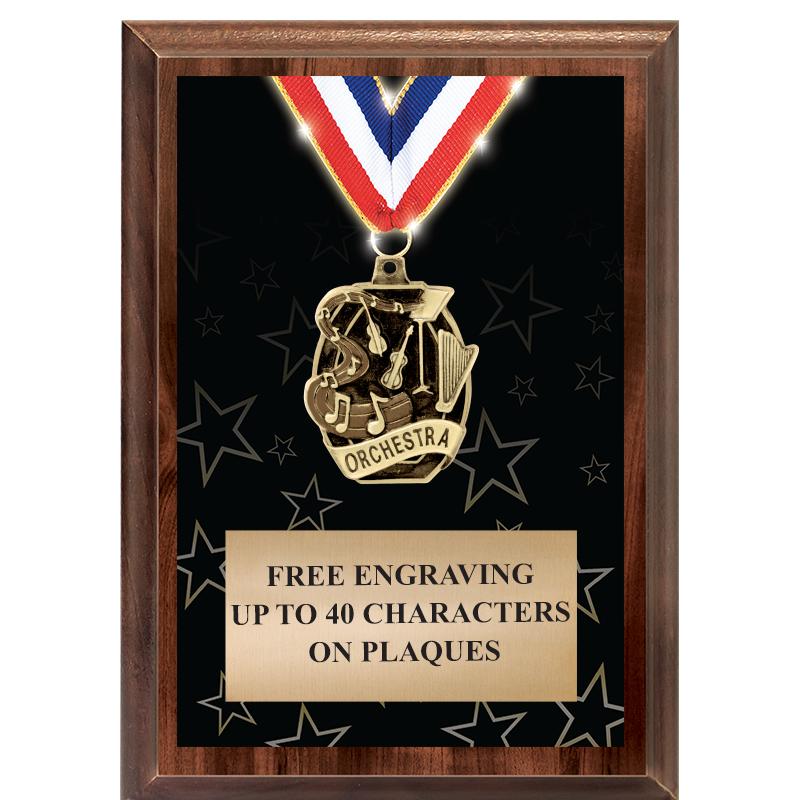 5X7 SHOWSTOPPER MEDAL PLAQUE
