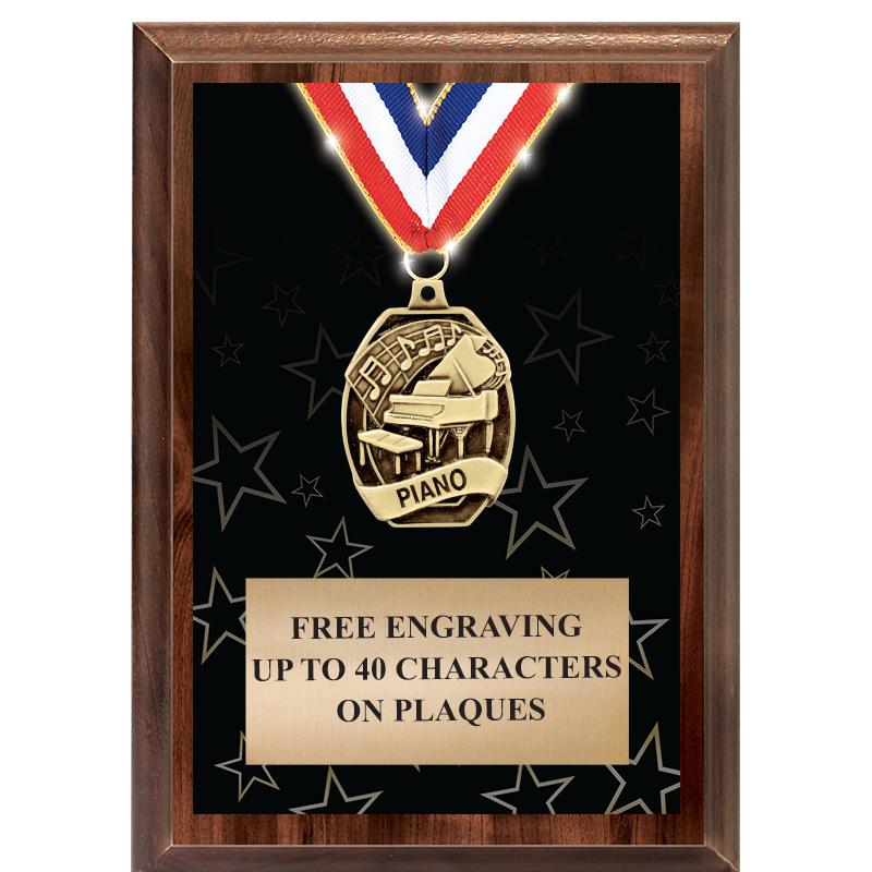 5X7 SHOWSTOPPER MEDAL PLAQUE