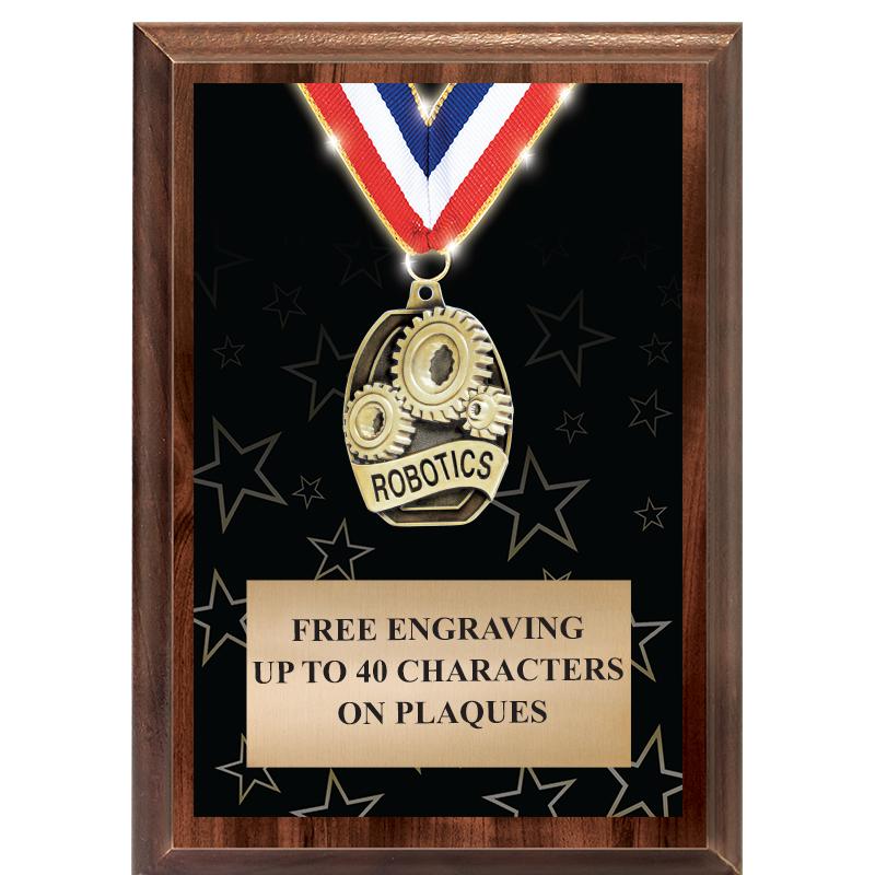 5X7 SHOWSTOPPER MEDAL PLAQUE