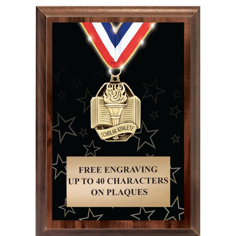 5X7 SHOWSTOPPER MEDAL PLAQUE