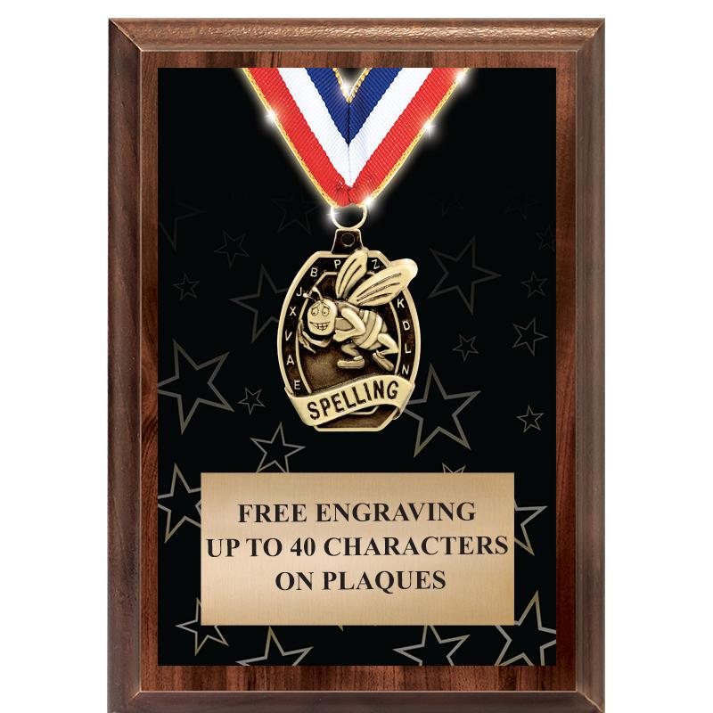 5X7 SHOWSTOPPER MEDAL PLAQUE