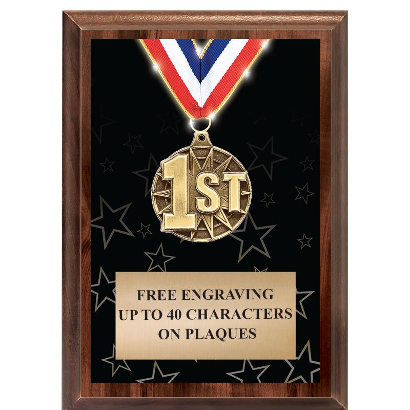 5X7 SHOWSTOPPER MEDAL PLAQUE