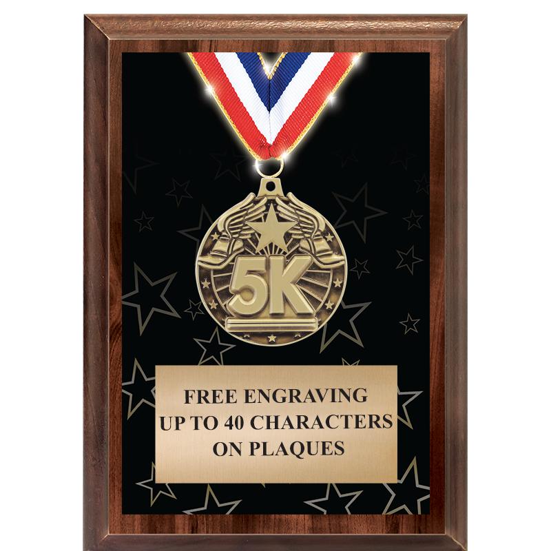 5X7 SHOWSTOPPER MEDAL PLAQUE