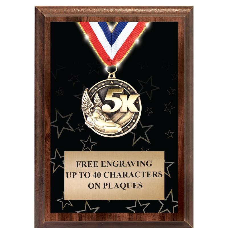 5X7 SHOWSTOPPER MEDAL PLAQUE