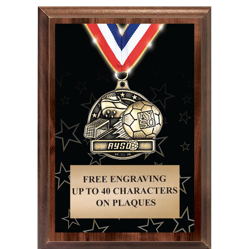 5X7 SHOWSTOPPER MEDAL PLAQUE