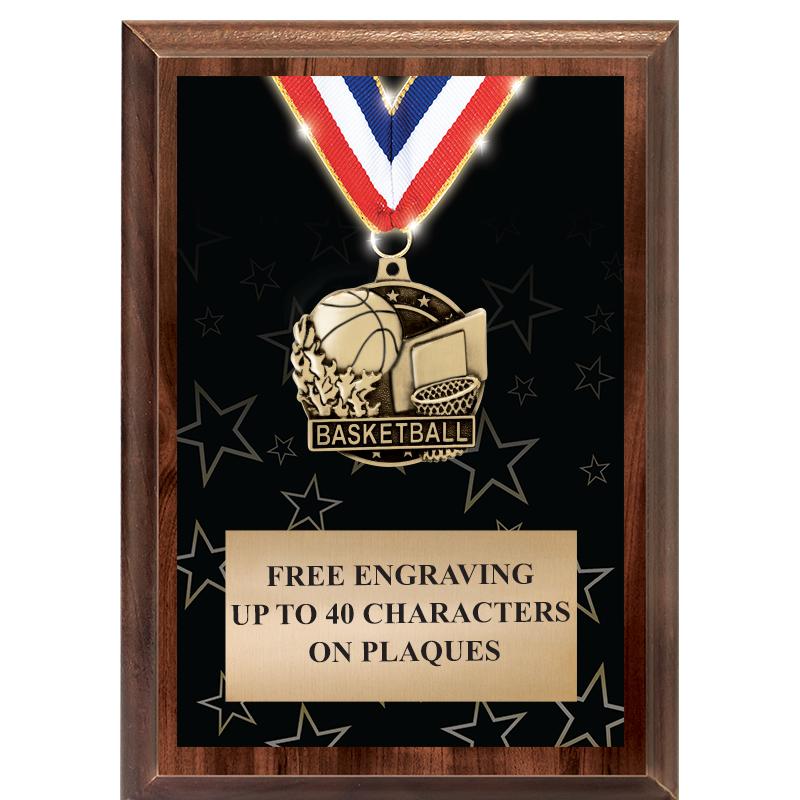 5X7 SHOWSTOPPER MEDAL PLAQUE