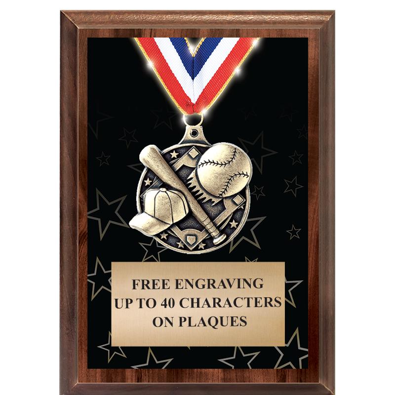 5X7 SHOWSTOPPER MEDAL PLAQUE