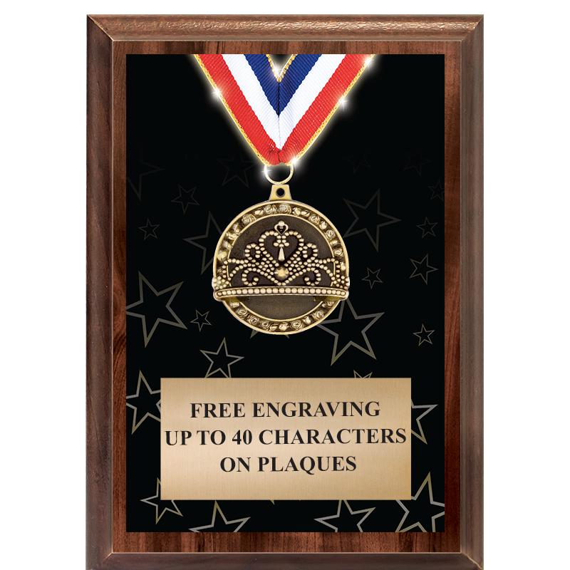 5X7 SHOWSTOPPER MEDAL PLAQUE