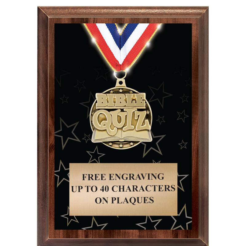 5X7 SHOWSTOPPER MEDAL PLAQUE