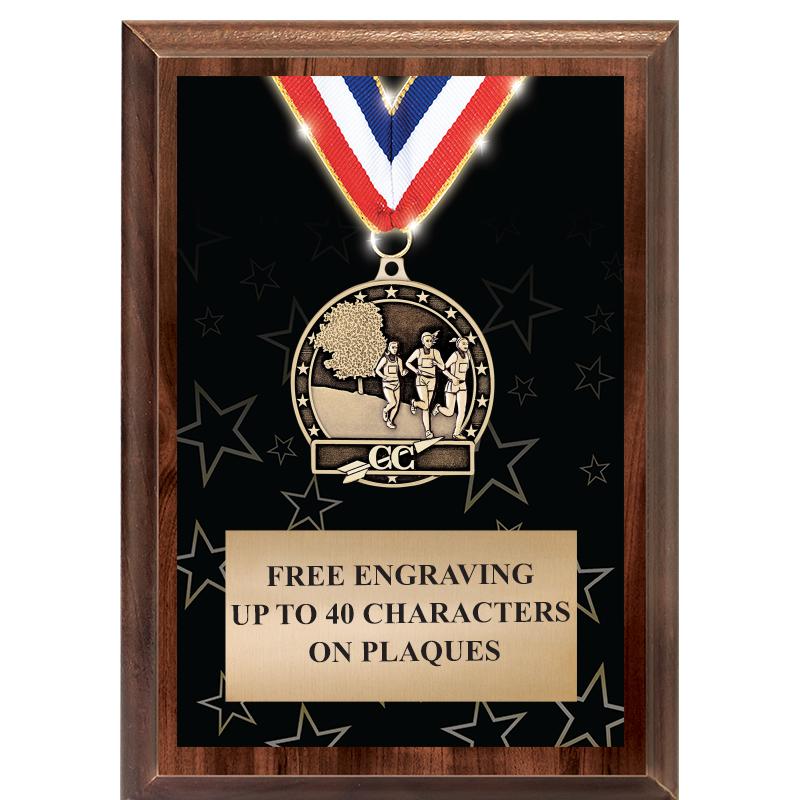 5X7 SHOWSTOPPER MEDAL PLAQUE