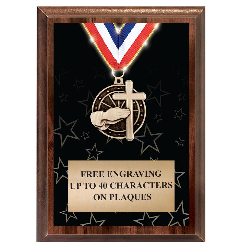 5X7 SHOWSTOPPER MEDAL PLAQUE