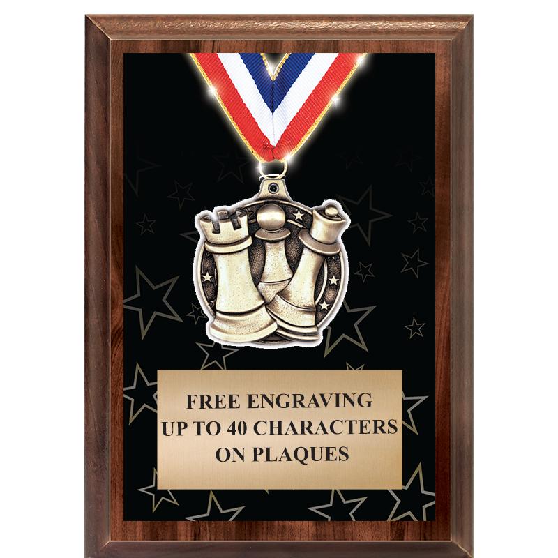 5X7 SHOWSTOPPER MEDAL PLAQUE