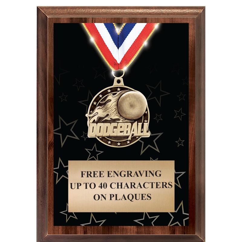 5X7 SHOWSTOPPER MEDAL PLAQUE