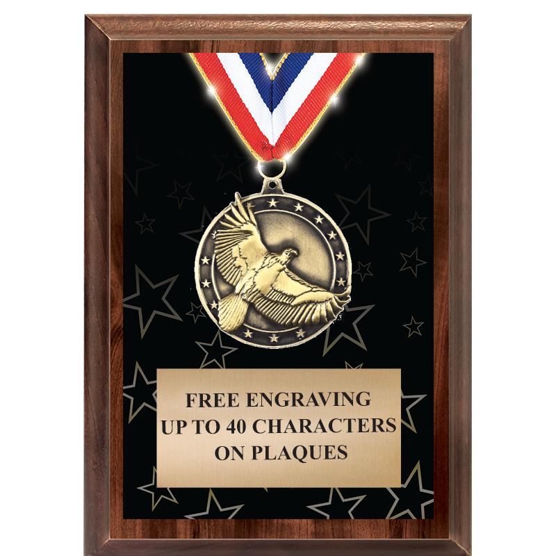 5X7 SHOWSTOPPER MEDAL PLAQUE