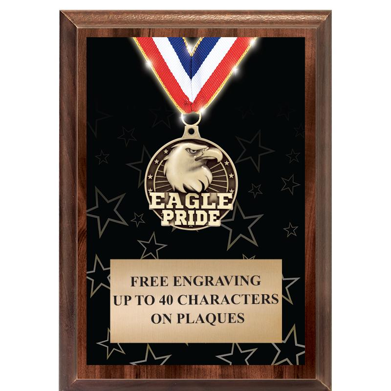 5X7 SHOWSTOPPER MEDAL PLAQUE