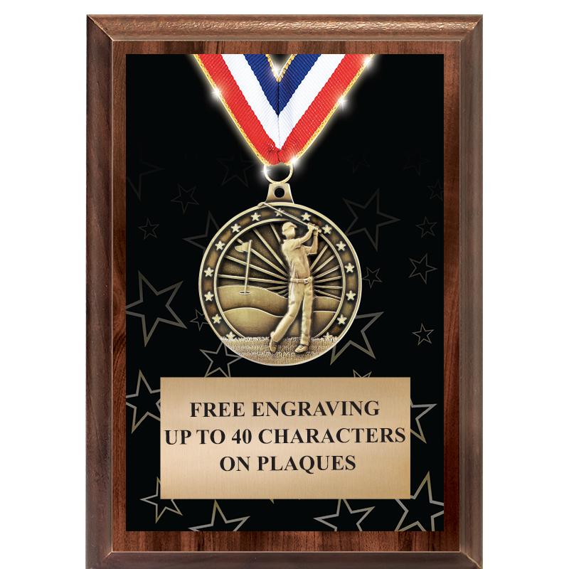 5X7 SHOWSTOPPER MEDAL PLAQUE