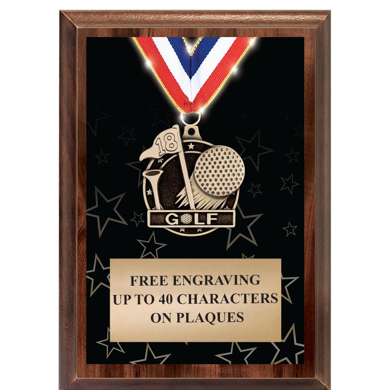 5X7 SHOWSTOPPER MEDAL PLAQUE