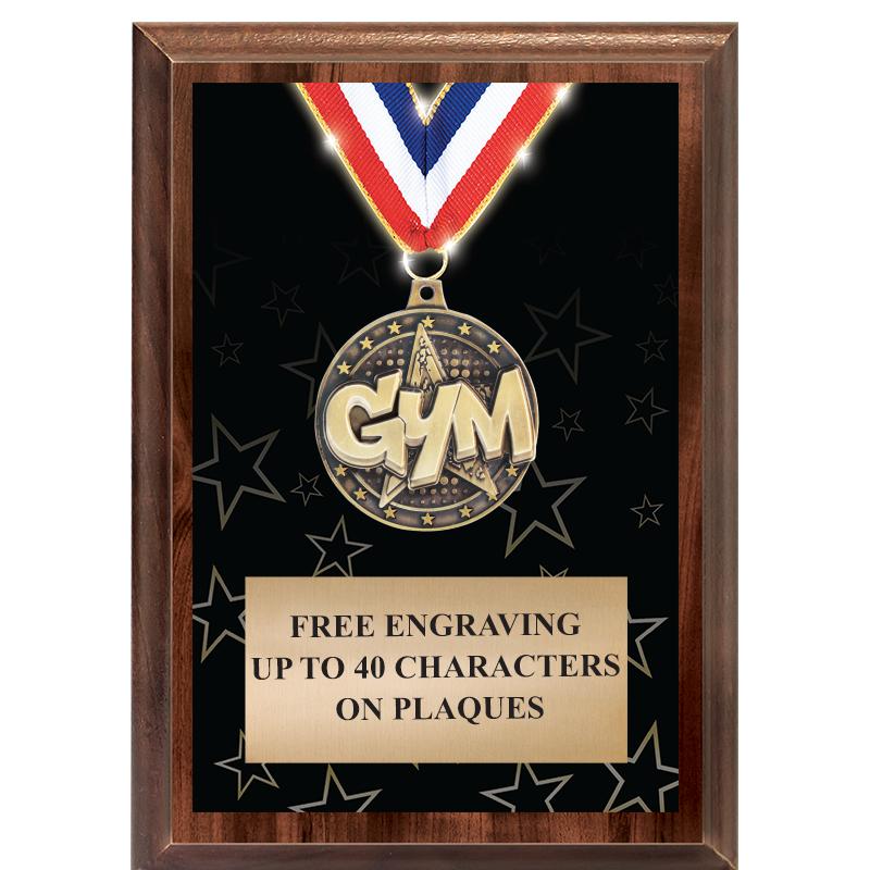 5X7 SHOWSTOPPER MEDAL PLAQUE