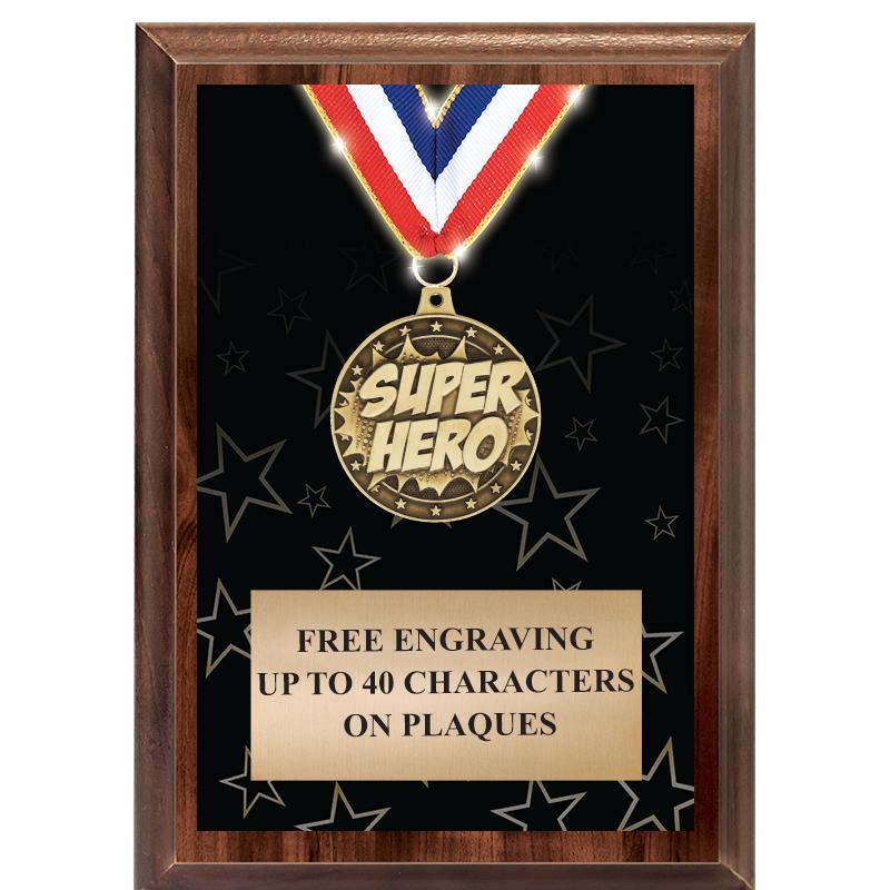 5X7 SHOWSTOPPER MEDAL PLAQUE