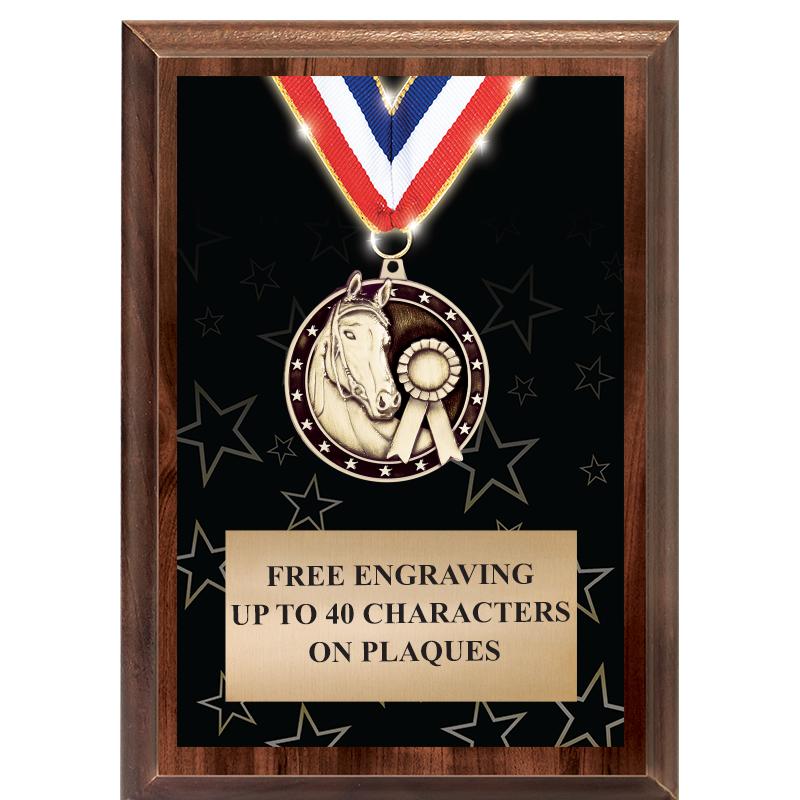 5X7 SHOWSTOPPER MEDAL PLAQUE