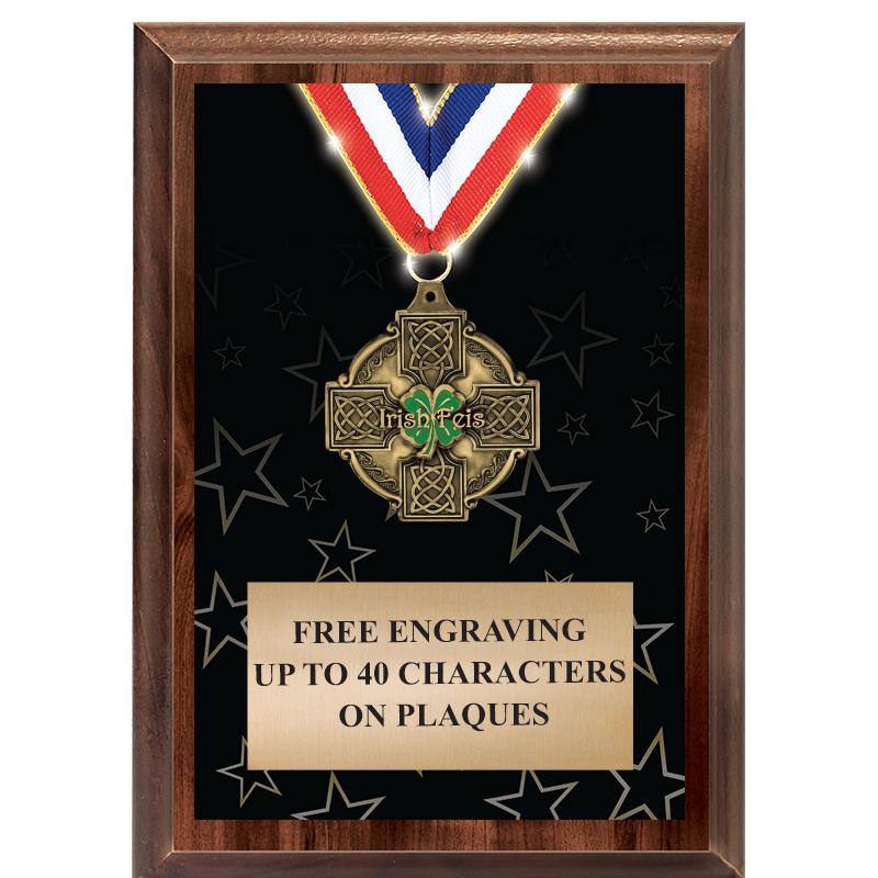 5X7 SHOWSTOPPER MEDAL PLAQUE