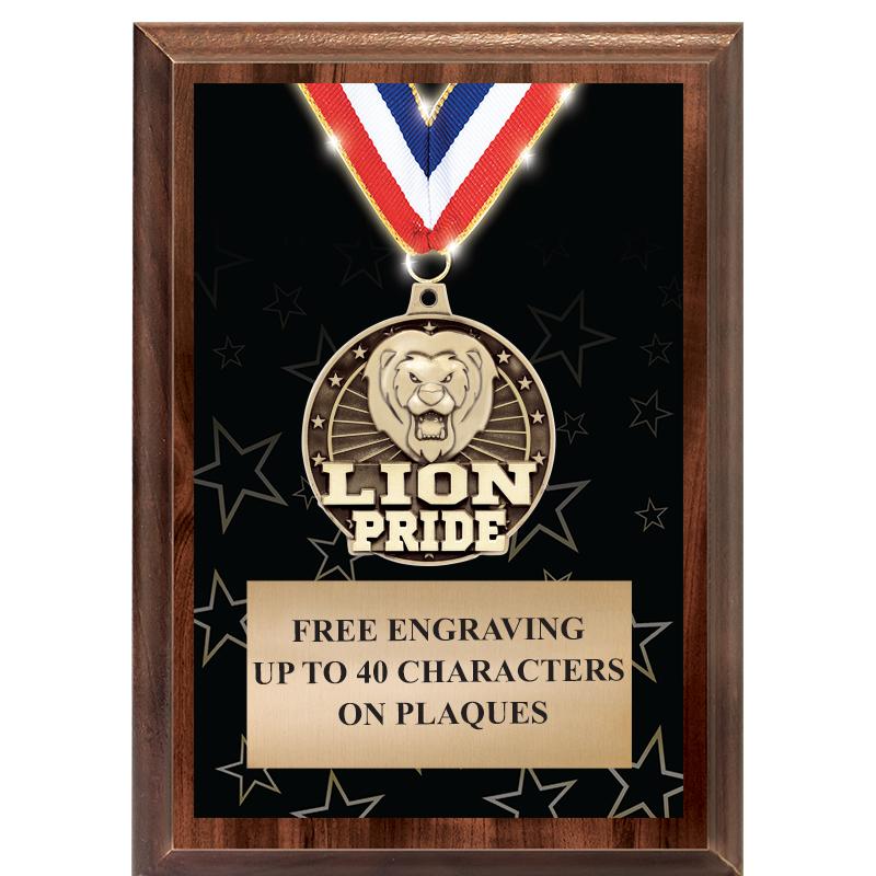 5X7 SHOWSTOPPER MEDAL PLAQUE
