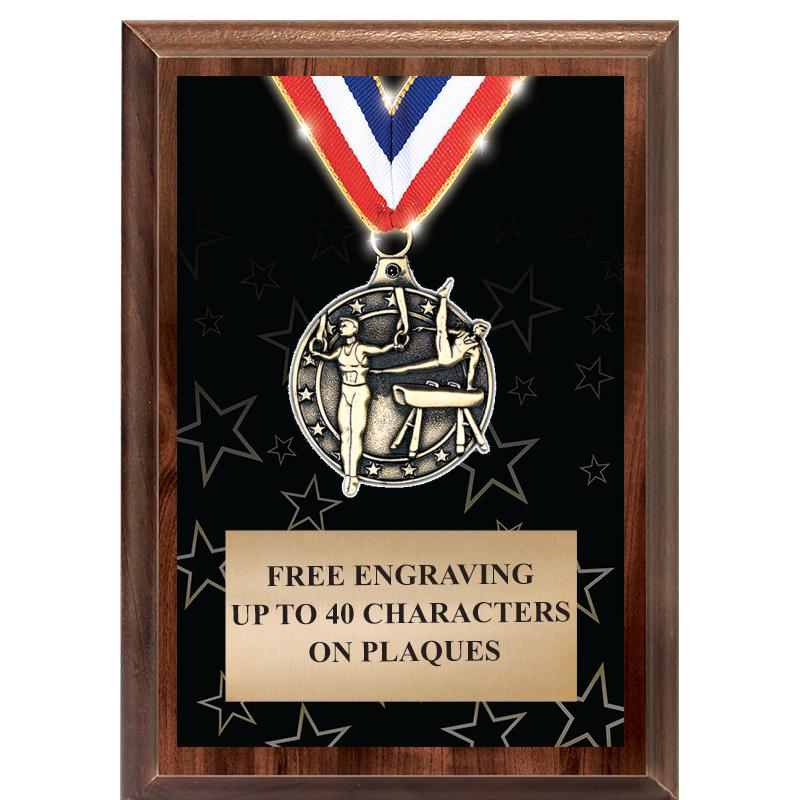 5X7 SHOWSTOPPER MEDAL PLAQUE