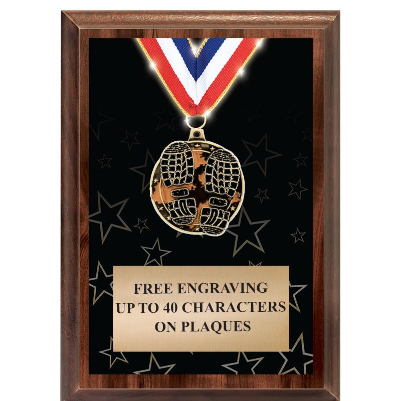 5X7 SHOWSTOPPER MEDAL PLAQUE