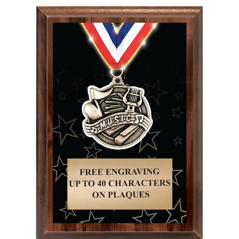 5X7 SHOWSTOPPER MEDAL PLAQUE
