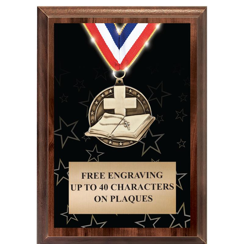 5X7 SHOWSTOPPER MEDAL PLAQUE