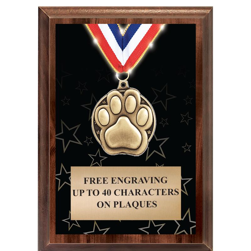 5X7 SHOWSTOPPER MEDAL PLAQUE