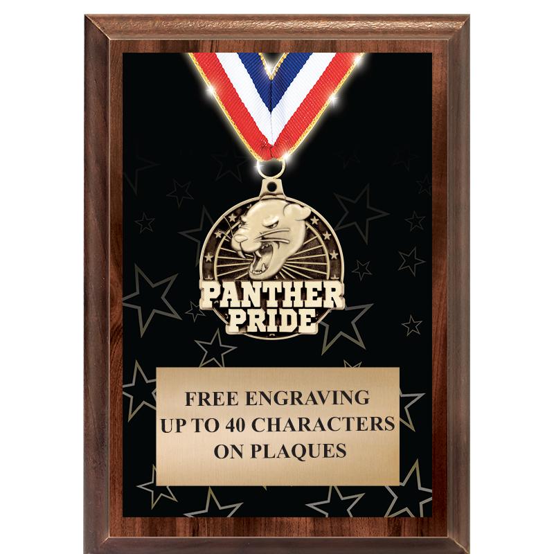 5X7 SHOWSTOPPER MEDAL PLAQUE