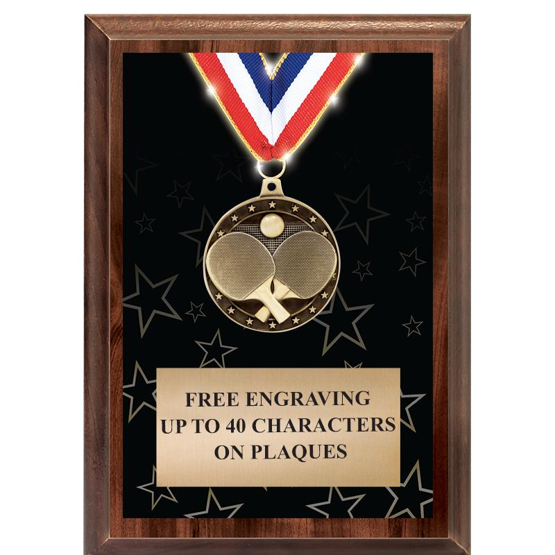 5X7 SHOWSTOPPER MEDAL PLAQUE