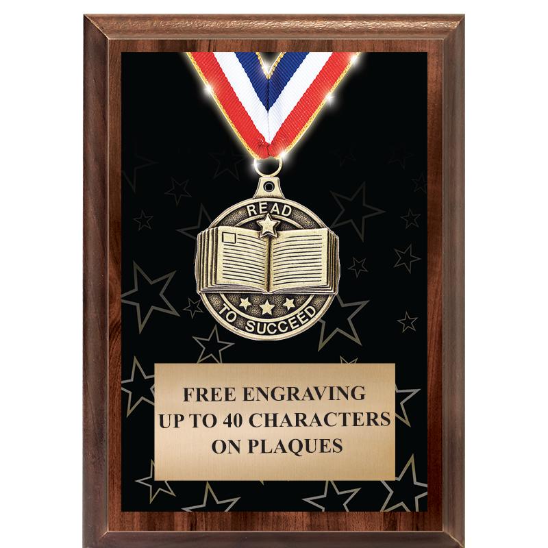 5X7 SHOWSTOPPER MEDAL PLAQUE