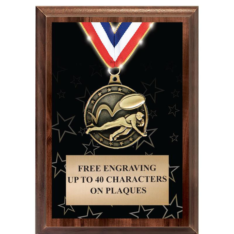 5X7 SHOWSTOPPER MEDAL PLAQUE