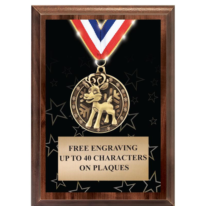 5X7 SHOWSTOPPER MEDAL PLAQUE