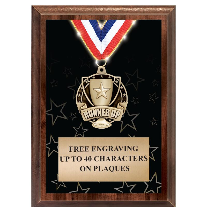 5X7 SHOWSTOPPER MEDAL PLAQUE